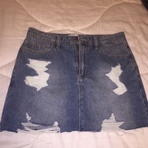 Hollister mini Jean skirt